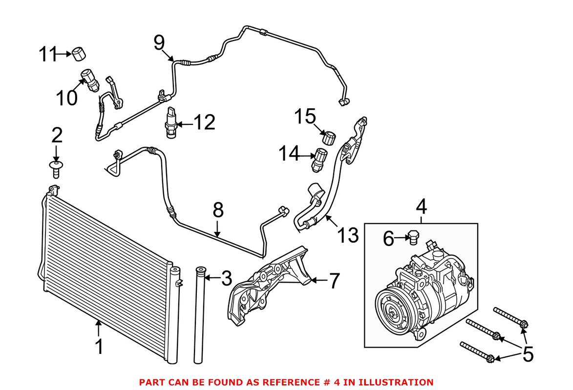 BMW A/C Compressor (New) 64509180548